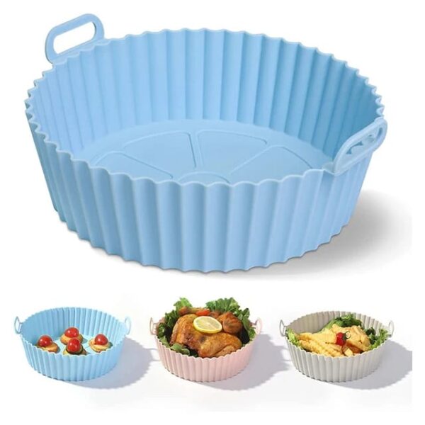 Pack of 2 Silicone Air Fryers Tray Reusable